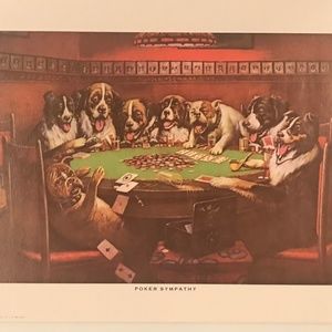 Set of 5 Prints - Life in Dogville~ Vintage Lithographs~1970s~Unframed